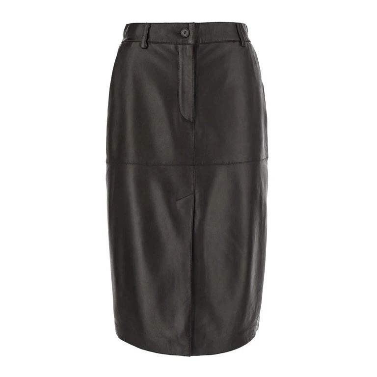 Pantalon en cuir - Marron