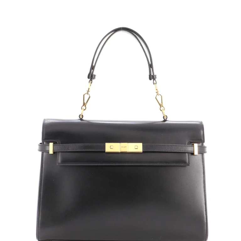 Manhattan Top Handle Flap Bag Leather Medium
