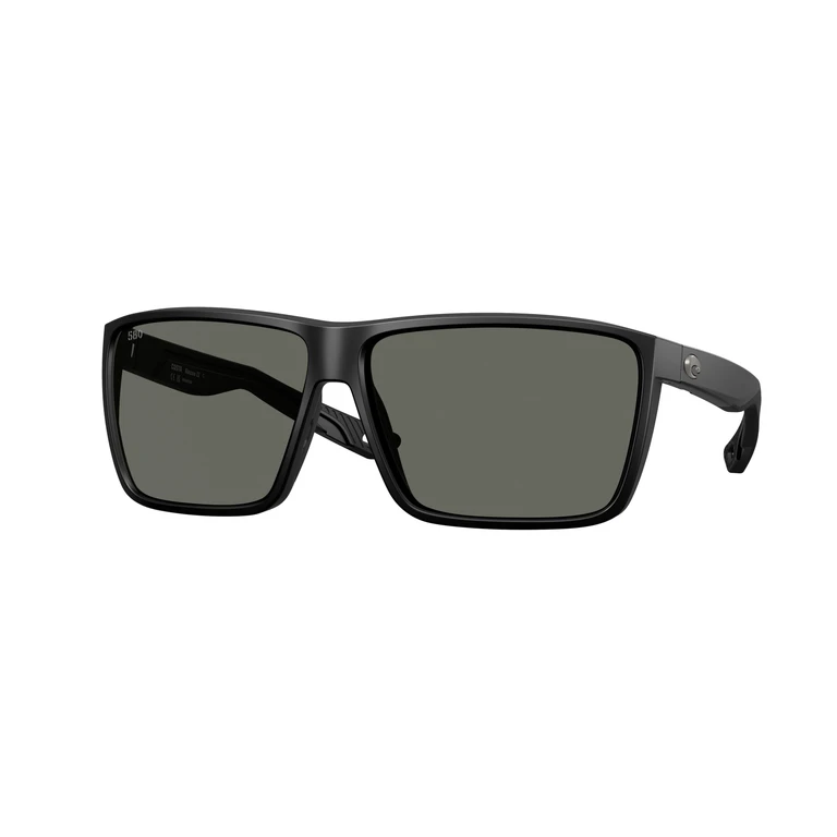 RINCON II Grey Polarized Glass Rectangular Mens Sunglasses 6S9121 912101 64