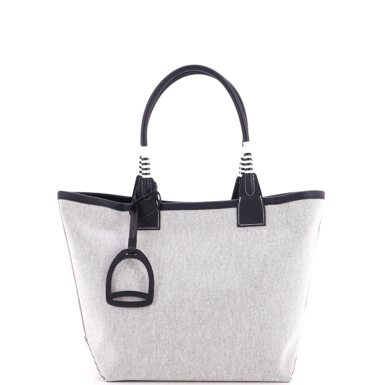 Sac Steeple Tote Toile with Leather 28