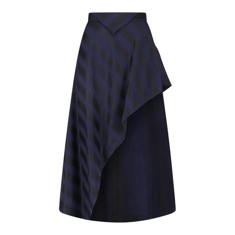 Vivienne Westwood Jupe Midi - Bleu (1K01003IW01NHN201)