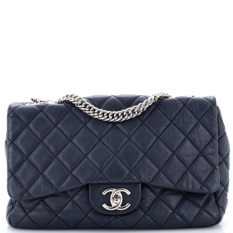 Classic Single Flap Bag Quilted Lambskin Jumbo