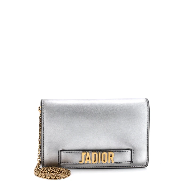 J'Adior Wallet on Chain Leather