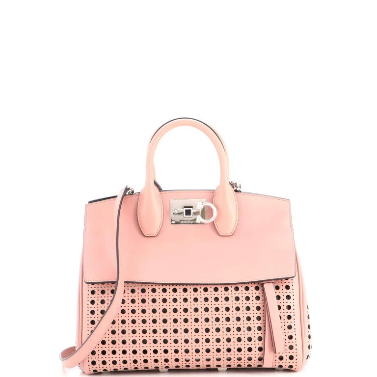 Studio Satchel Laser Cut Leather Small