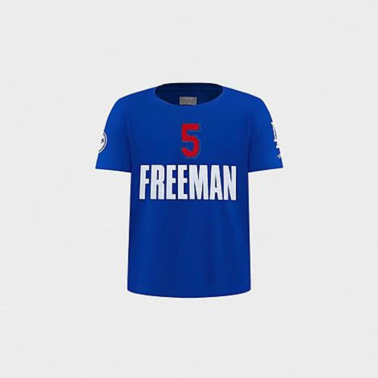 Pro Standard Kids Toddler Los Angeles Dodgers MLB Freddie Freeman T-Shirt in Dodger Blue Size: 2T