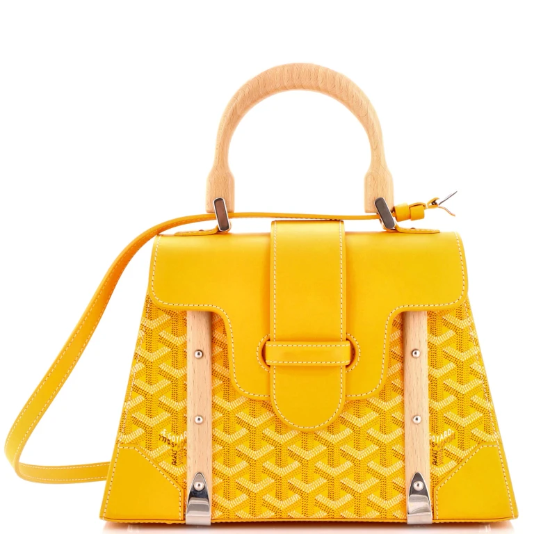 Saigon Top Handle Bag Coated Canvas with Leather PM