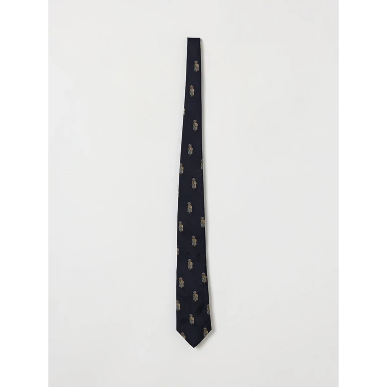 Teddy Bear Print Silk Tie (712B26889001)