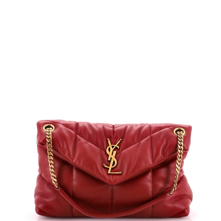 Loulou Puffer Shoulder Bag Quilted Leather Small