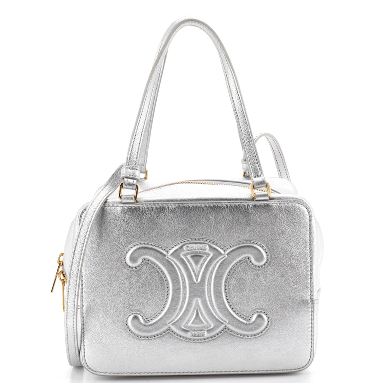 Cuir Triomphe Folded Cube Bag Leather