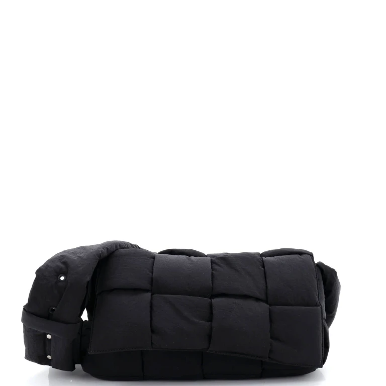 Padded Tech Cassette Crossbody Bag Intrecciato Nylon
