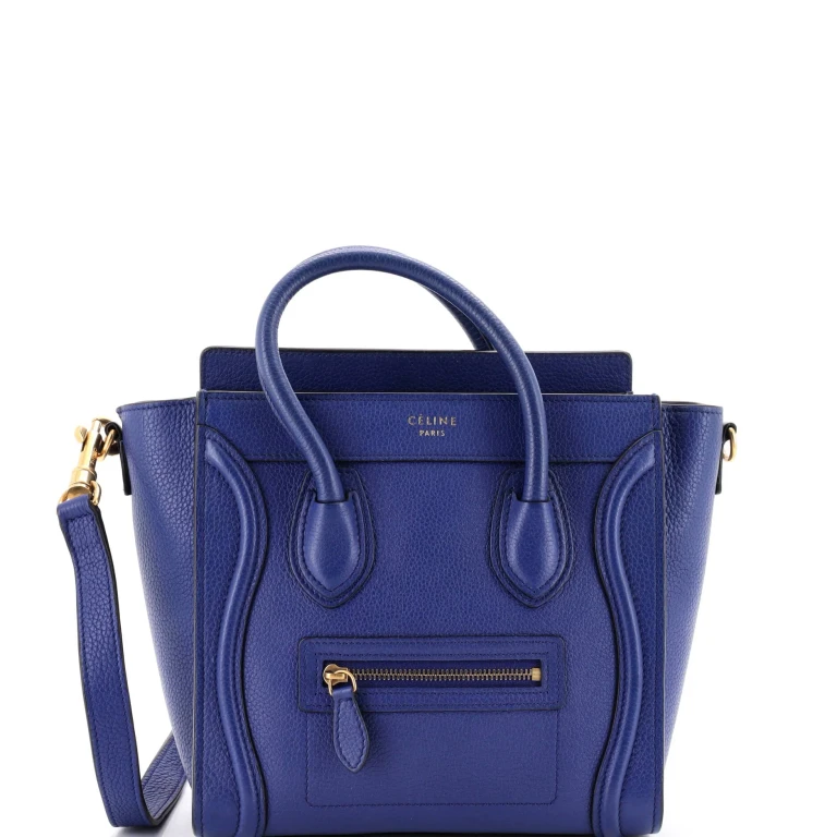 Luggage Bag Grainy Leather Nano