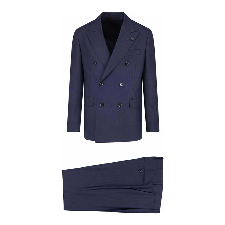 Costume croisé Lardini en laine vierge