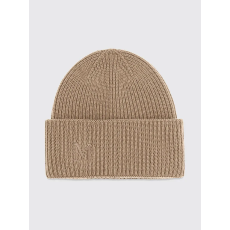 Ribbed Wool Beanie Hat with Jacquard Logo and Cuff (2624576062600003)
