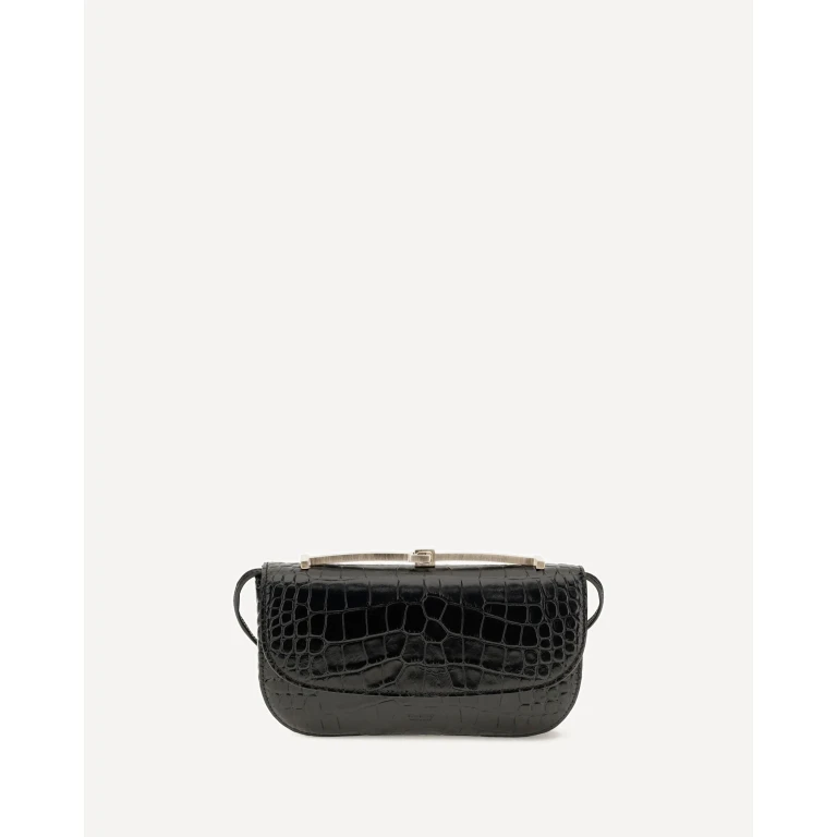 Crocodile-print leather Shoulder Bag Female UNI