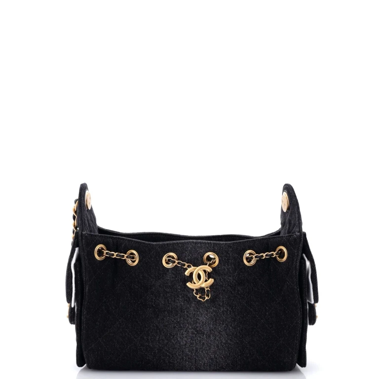 25 Hobo Bag Quilted Denim Mini
