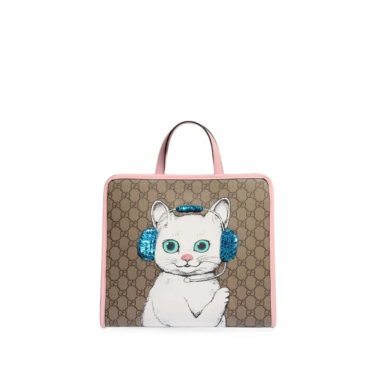 Handbag Gg Print "Junior Supreme Gg Print"