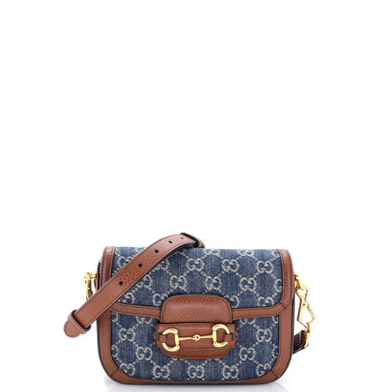 Horsebit 1955 Shoulder Bag GG Denim Mini