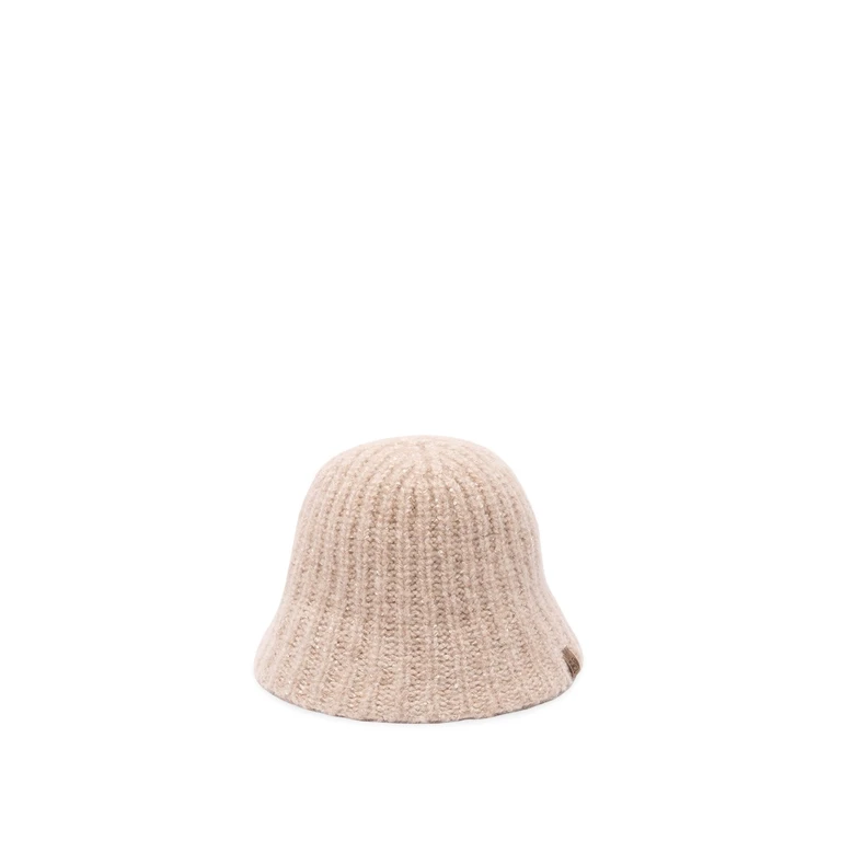 Diamond Yarn Cashmere Rib Knit Bucket Hat