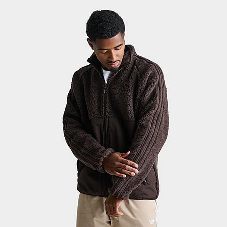 Men's Originals Polar Fleece Full-Zip Jacket in Aurora Coffee Size: Small
