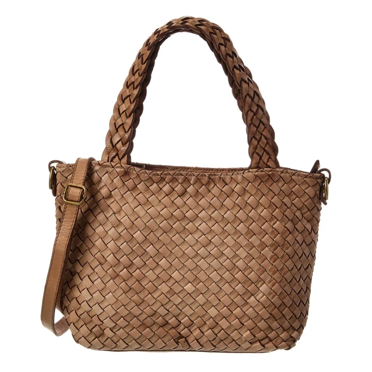 Marie Hand Woven Leather Tote