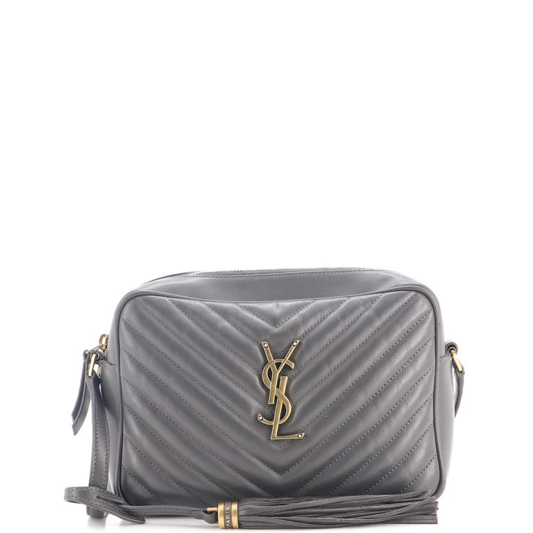Lou Camera Bag Matelasse Chevron Leather Small