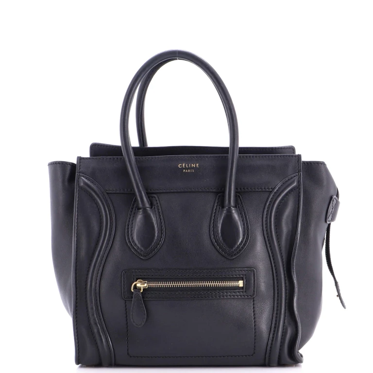 Luggage Bag Smooth Leather Micro