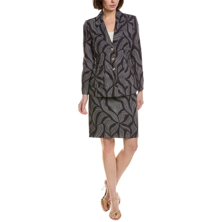 2Pc Jacket & Pant Suit Set