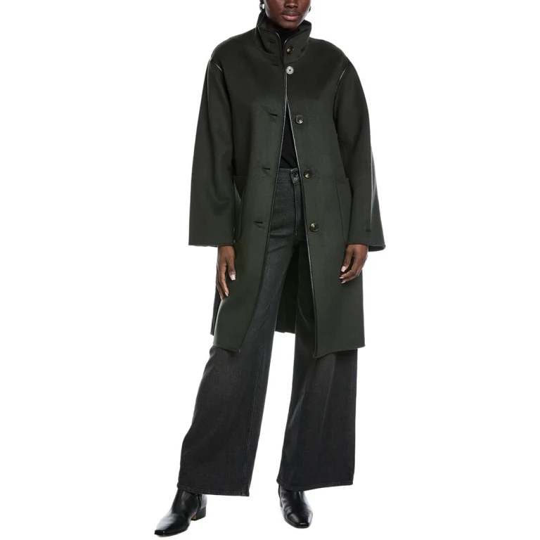 Sydney Long Wool-Blend Coat