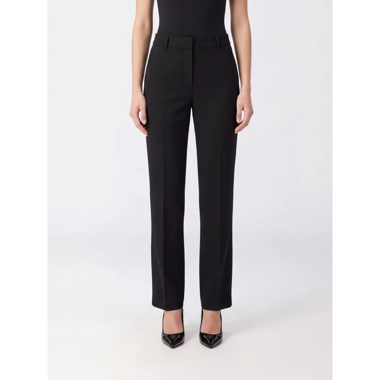 Calça Patrizia Pepe de gabardine de viscose preta