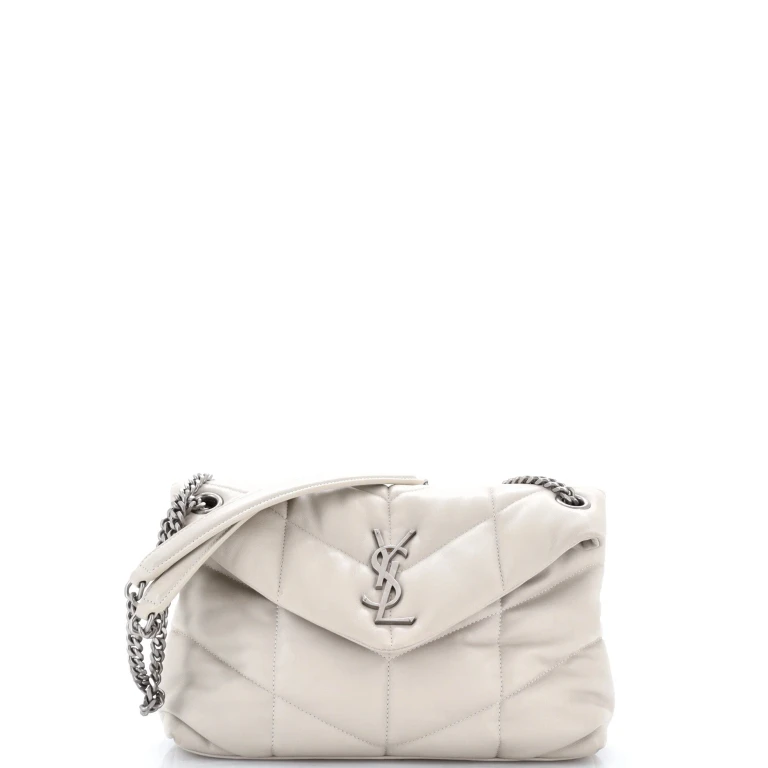 Loulou Puffer Shoulder Bag Quilted Leather Small