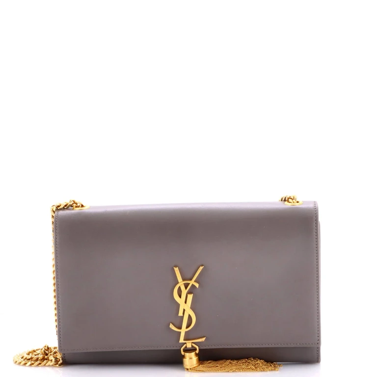 Classic Monogram Tassel Crossbody Bag Leather Medium