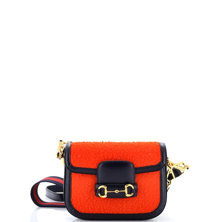 Horsebit 1955 Shoulder Bag Wool Mini