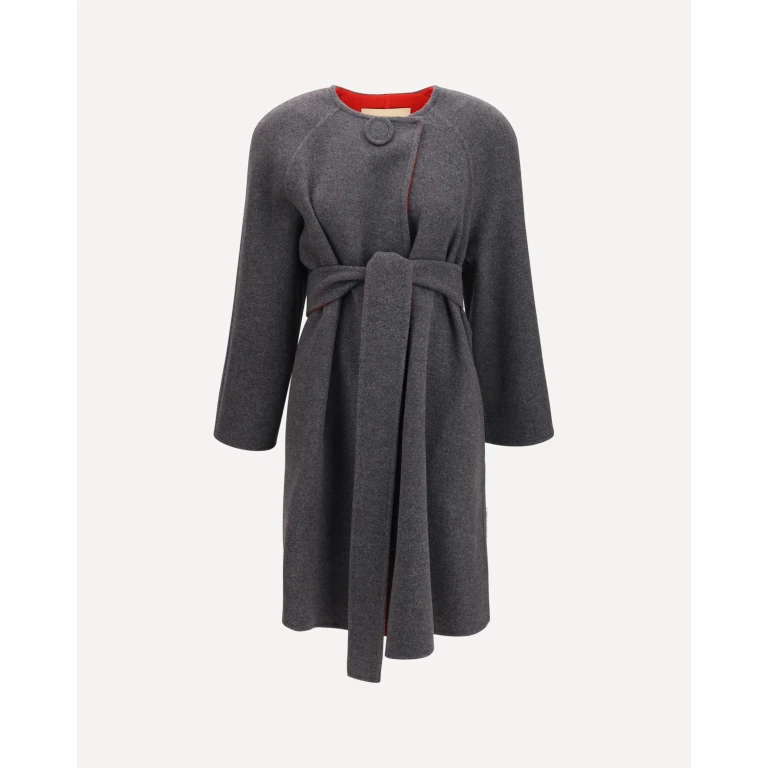 Wool and cashmere belted Coat Female 44