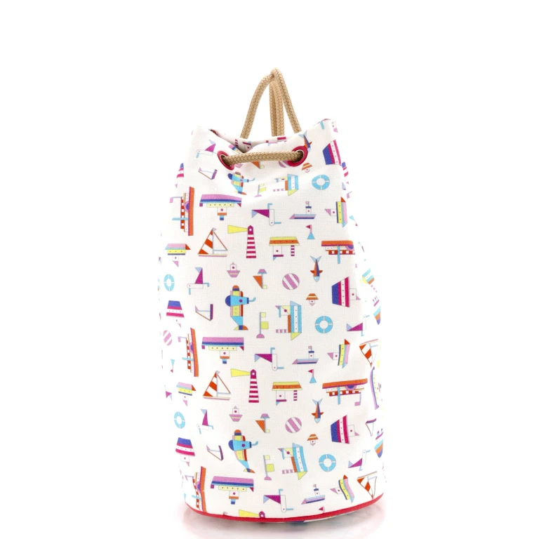 Petit Chalutier Duffle Bag Printed Canvas