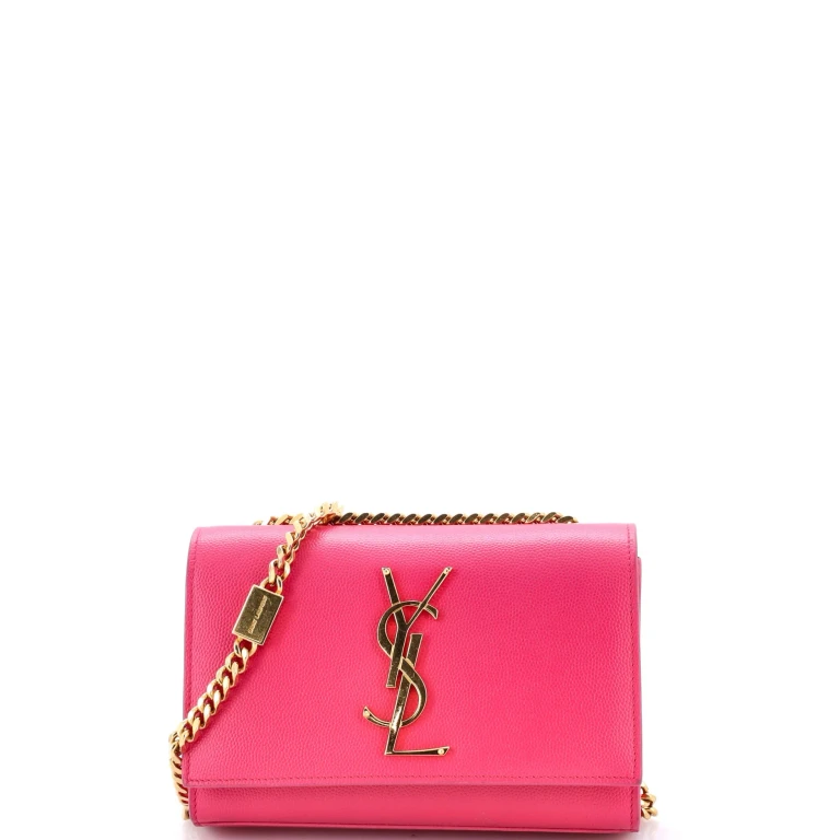 Classic Monogram Crossbody Bag Grainy Leather Small