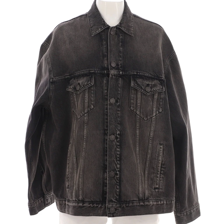 Logo Oversized Jacket Denim