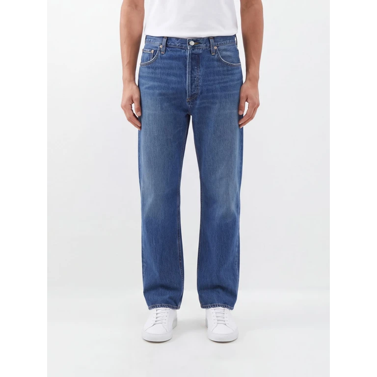 Magnus Straight-Leg Jeans in Blue Cotton Denim (A7031810PUBLISH)