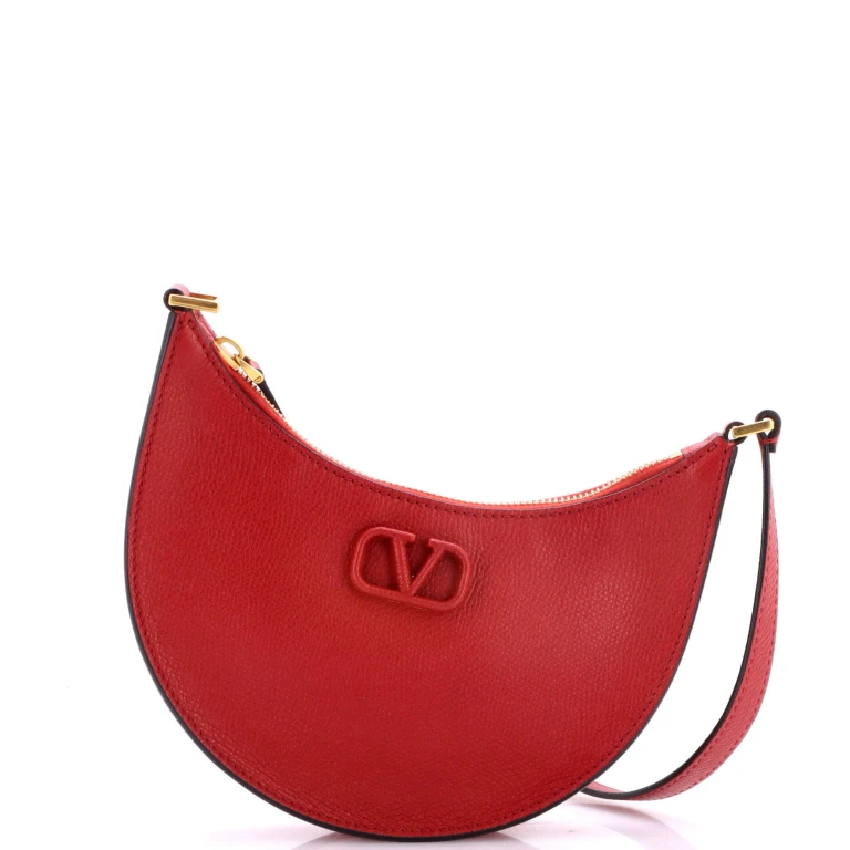 VLogo Hobo Leather Mini