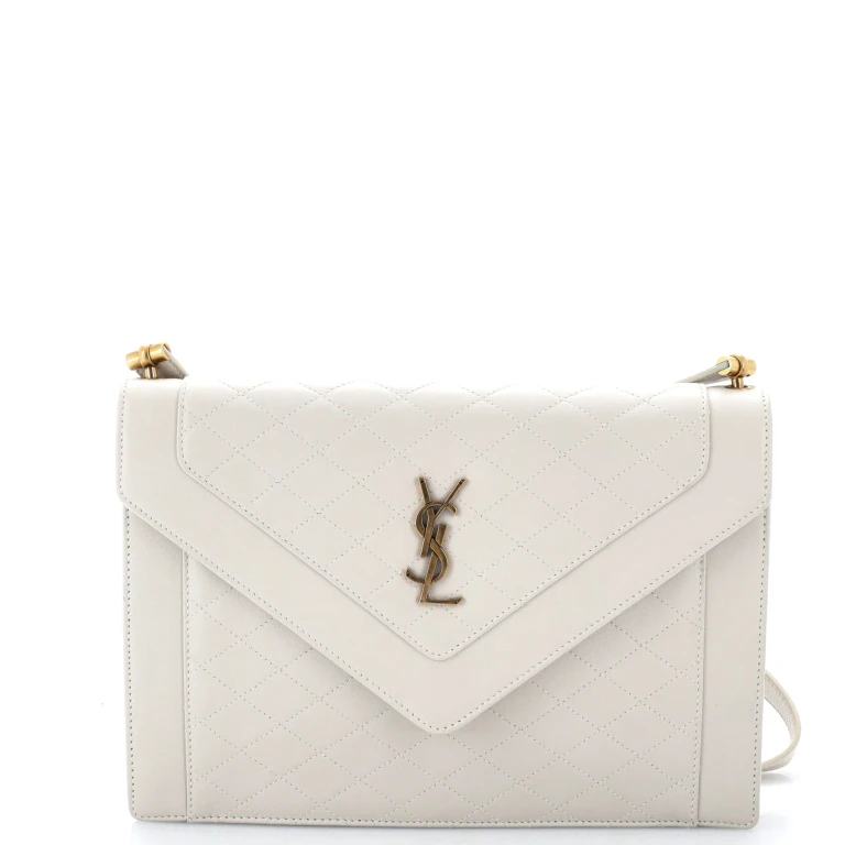 Gaby Envelope Satchel Quilted Leather