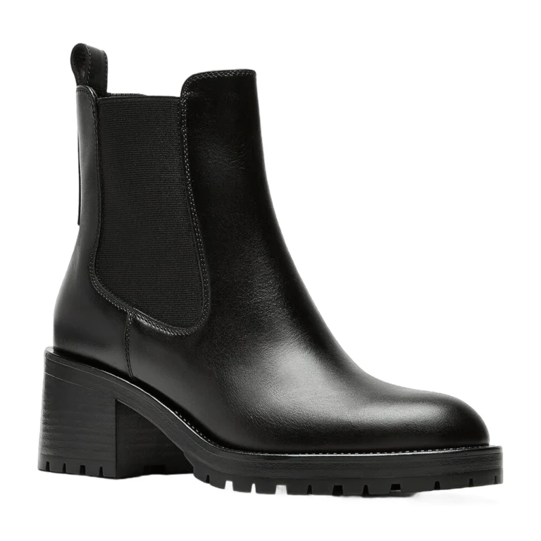 Wave Leather Bootie