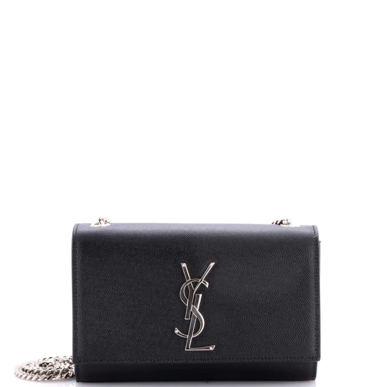 Classic Monogram Crossbody Bag Grainy Leather Small