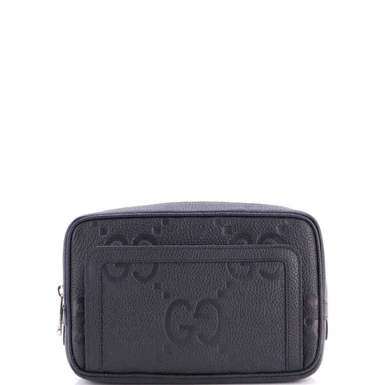 Belt Bag Jumbo GG Embossed Leather Small