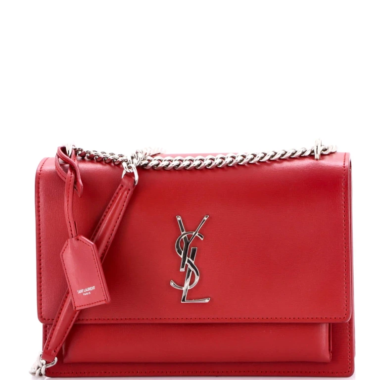 Sunset Crossbody Bag Leather Medium