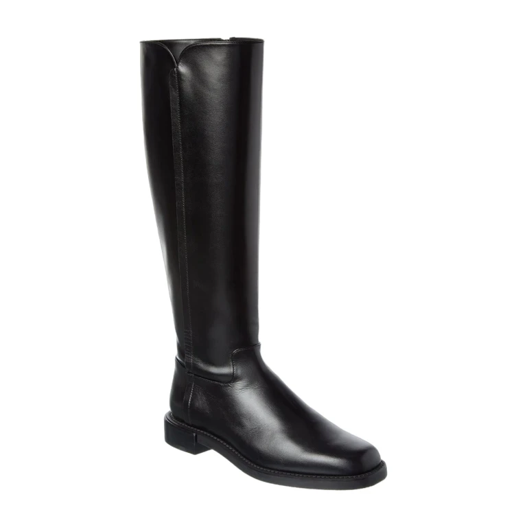 Leather Knee-High Riding Boot