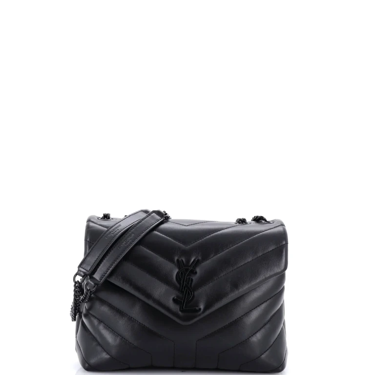Loulou Shoulder Bag Matelasse Chevron Leather Small