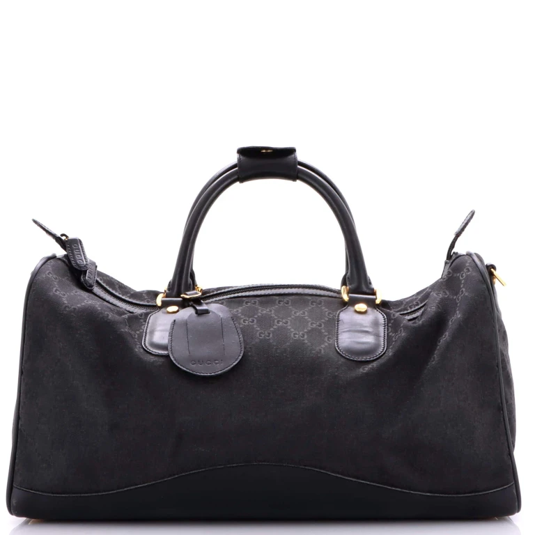 Zip Duffle Bag Vintage Web Canvas XL