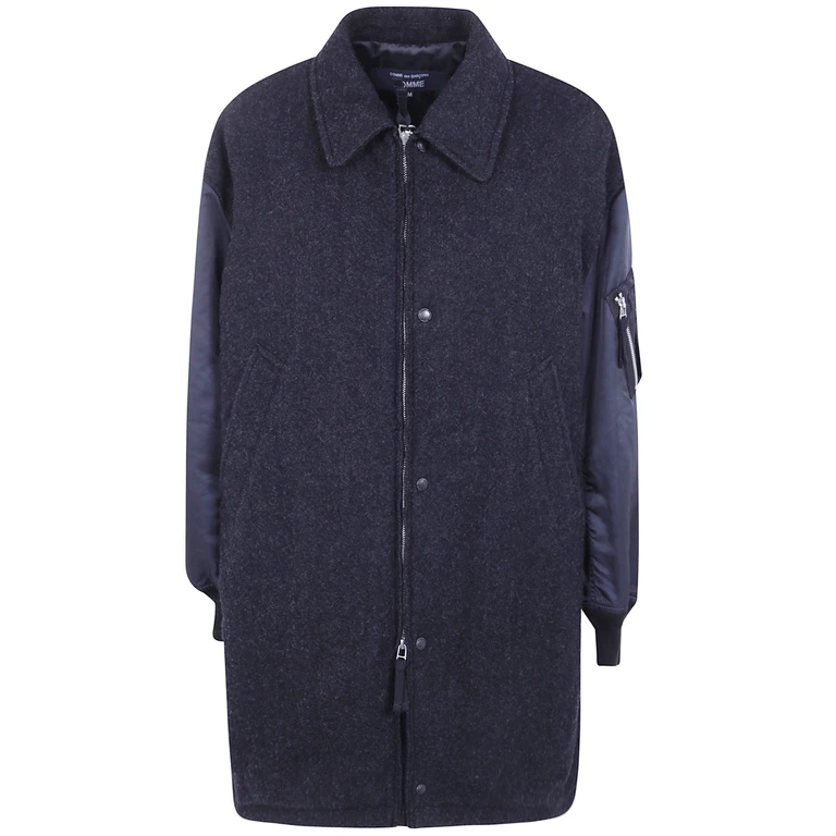 COMME DES GARCONS HOMME Coat Bomber Wool Sleeves
