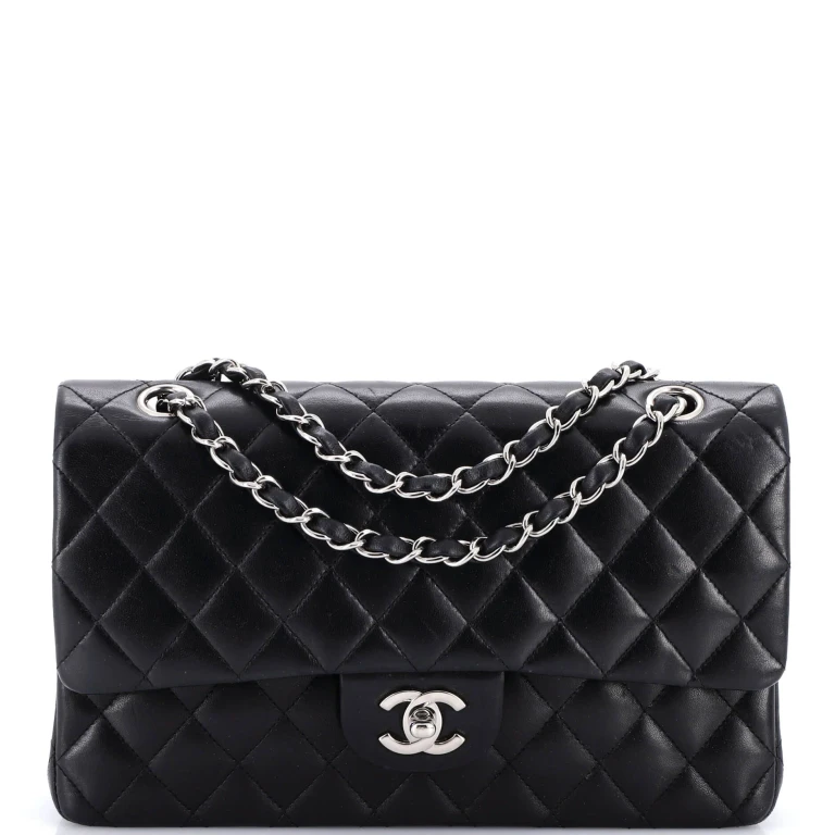 Vintage Classic Double Flap Bag Quilted Lambskin Medium