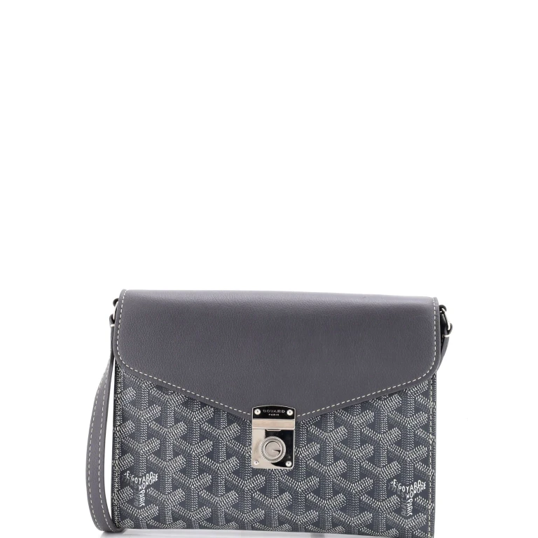 Chypre Wallet on Strap Coated Canvas with Leather