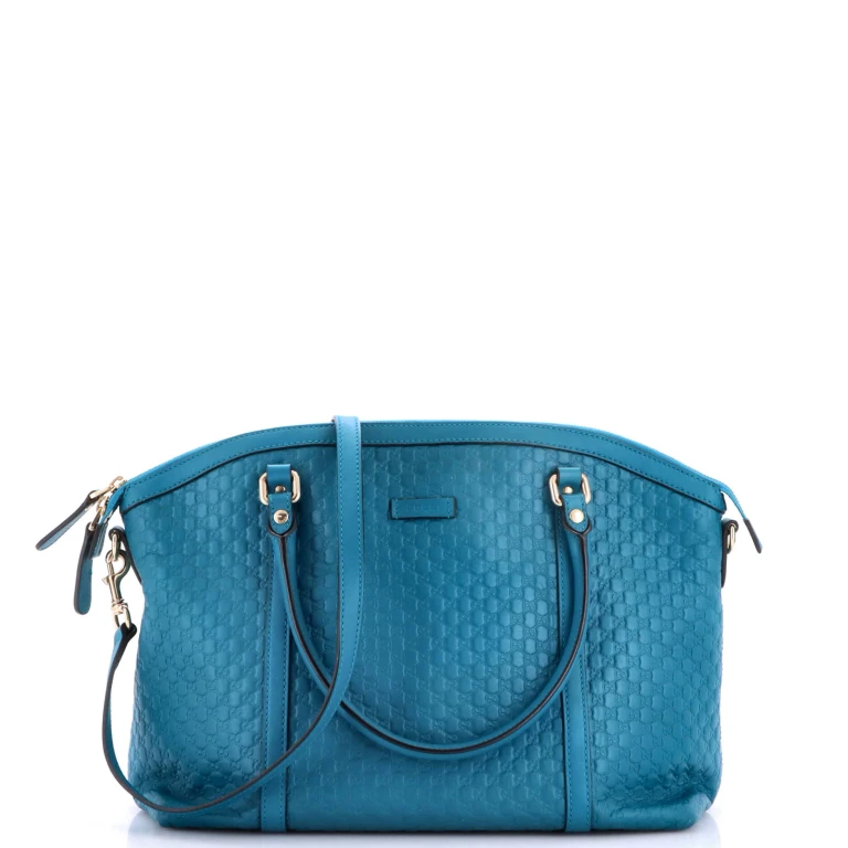 Britt Convertible Dome Satchel Microguccissima Leather Medium